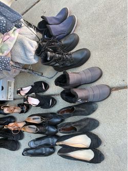 12 pairs of shoes