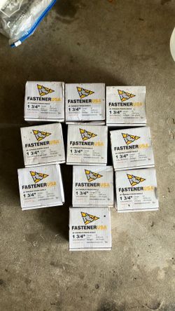 10 boxes finish nails 2500 per box 16 gauge  1 3/4”