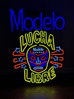 Model's Neon Beer Sign
