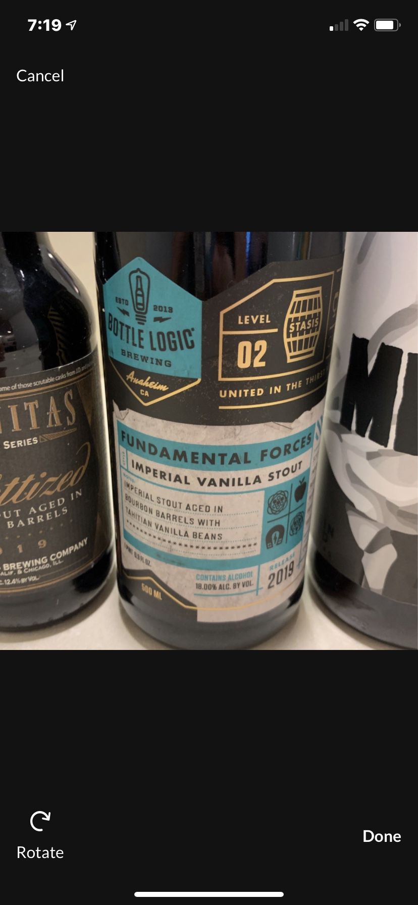 Bottle Logic Brewery 2019 Fundamental Forces Beer (message for contents) - Will Include 5 Other Delicious Bottles!!  Price: $30