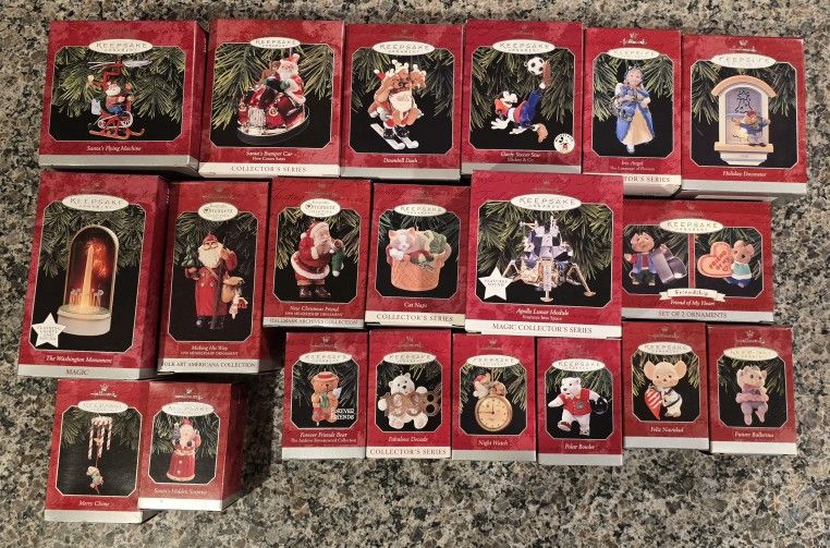 (21) 1998 Hallmark Ornaments - NEW IN BOX $50 Lot (or $4/each)