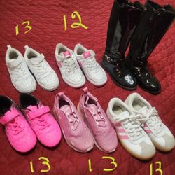 Girl Shoes Size 13 And One 12