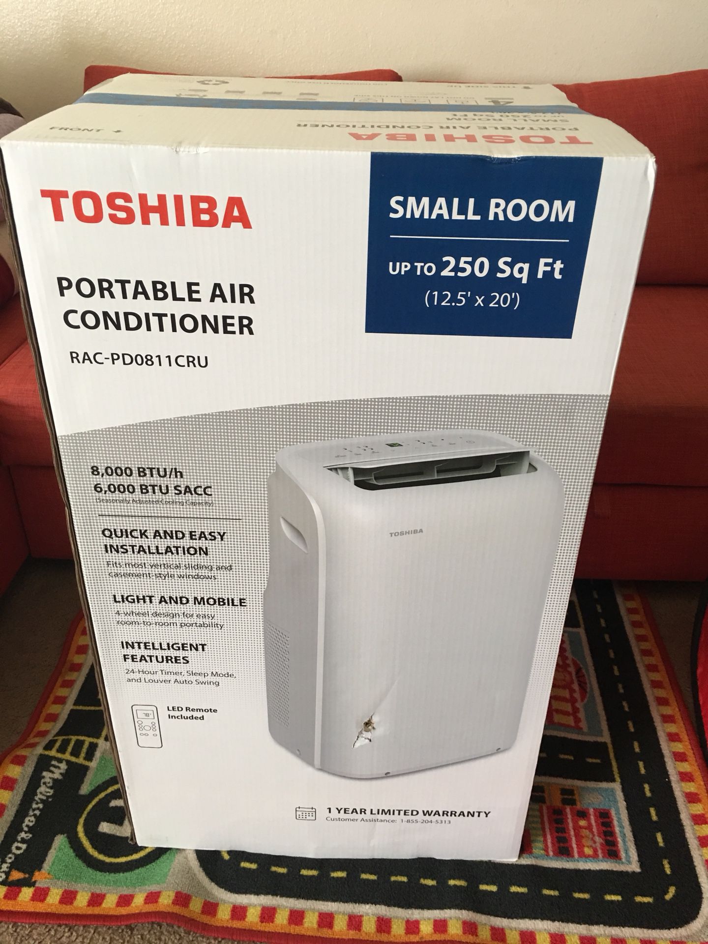 Pick Up ONLY BLACK DECKER 8,000 BTU Portable Air Conditioner up to 350 Sq.  with Remote Control, White for Sale in Jersey City, NJ - OfferUp