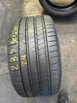 20” tire single michelin 285/30/20 with free installation $125
