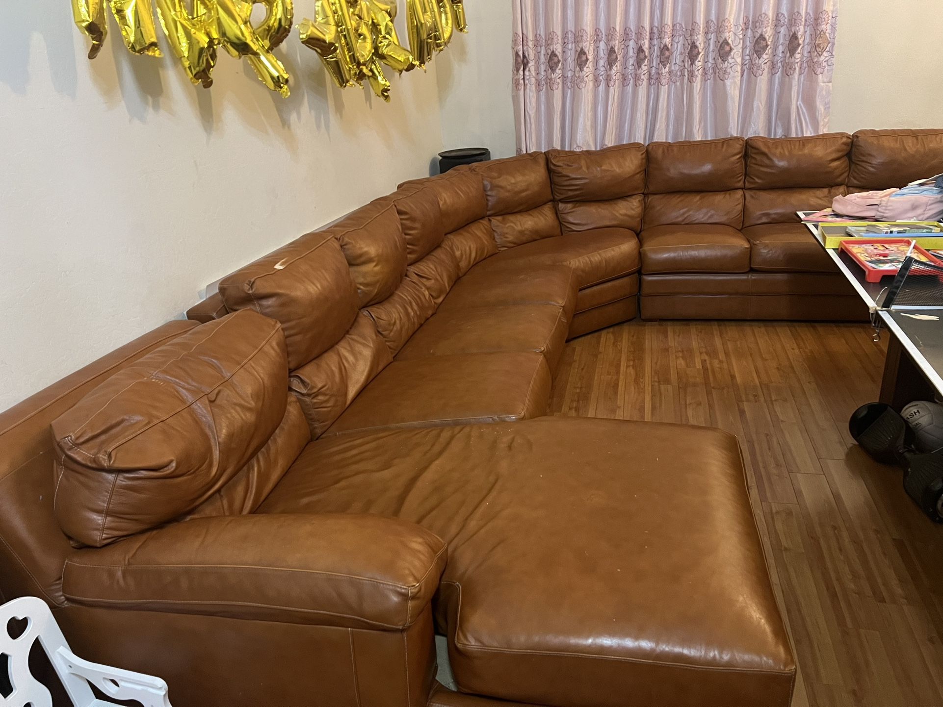leather sofa