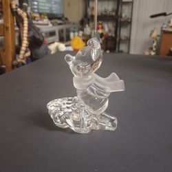 Lenox Disney Winnie The Pooh Crystal Figurine Of Piglet 4.25"H X 3.5"L SEE DESCRIPTION