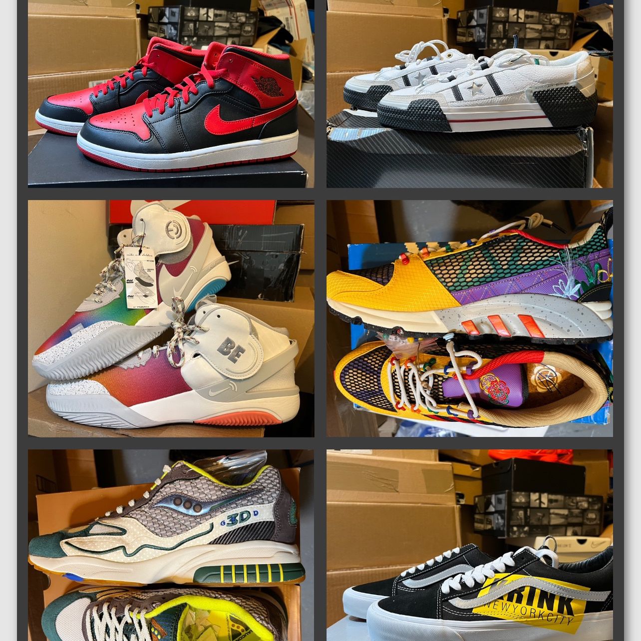 Mens Shoes Bundle Size 12 Jordan Saucony Vans Converse Nike