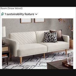 Almost new! Cream color sofa convert to bed