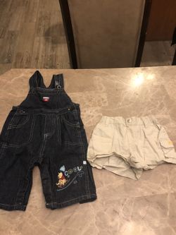 3-6 month 3 Shorts and a pant