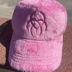 Pink Hazheart Fuzzy Trucker Hat