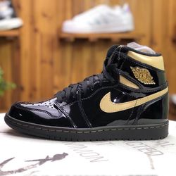 Jordan 1 High Black Gold Mystic Haze