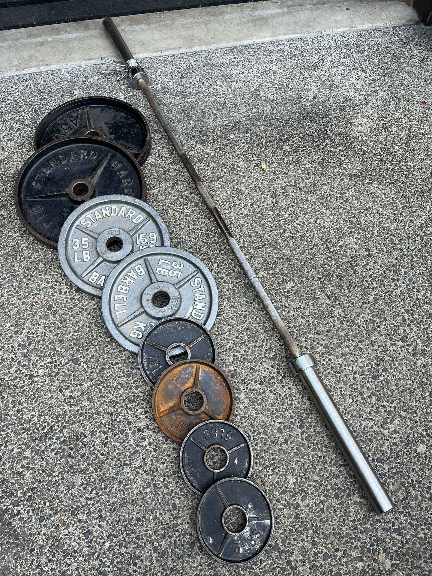 Olympic Plates And Barbell