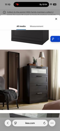 Ikea 4-drawer dresser with large storage. Move out sale. Has to go