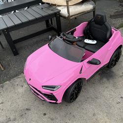 Rock Wheels Juguete para Montar en Camión Lamborghini Urus con Licencia Juguetes Eléctricos para Niños de 4 Ruedas con Batería de 12 V con Control Rem