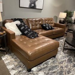 /^ Brown Leather Raf&Laf Seccionall,Livinggroom,Sectionall/Delivery Available/DISCOUNT👈/Home Decor/Financing/ Household 