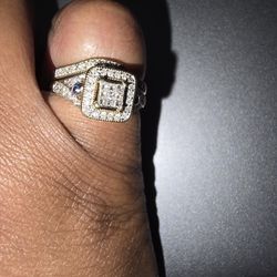 Gold Wedding Ring And Band $500, Or Best Offer