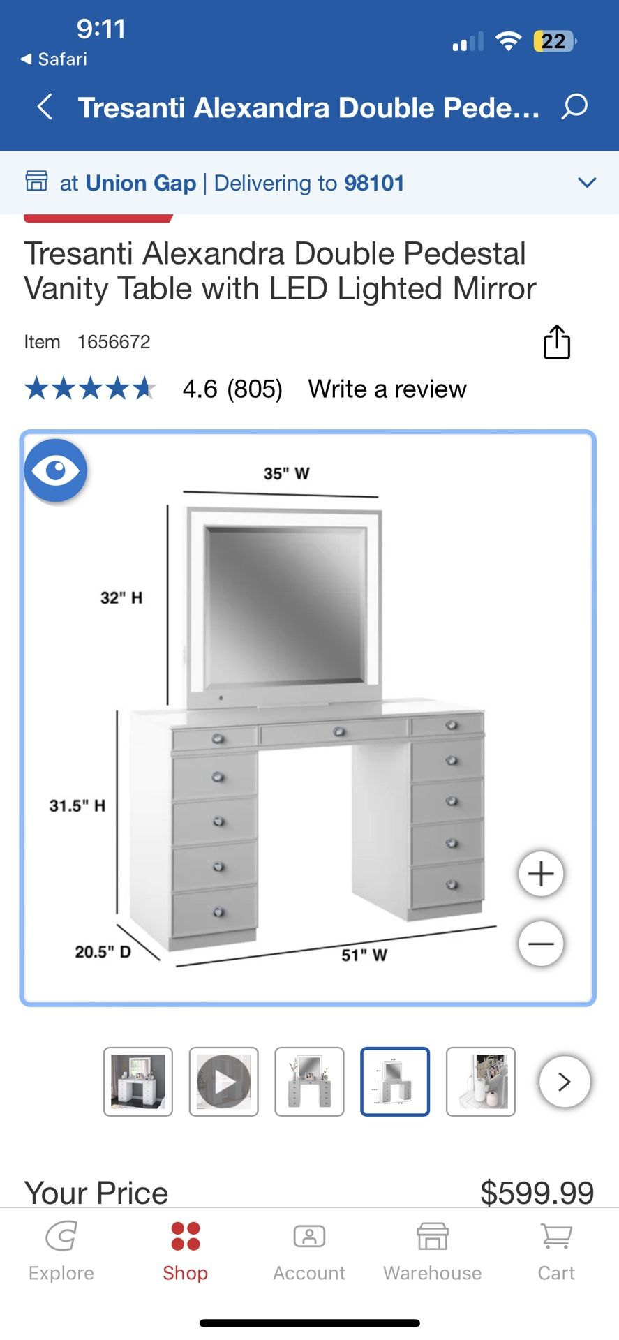 Costco Vanity