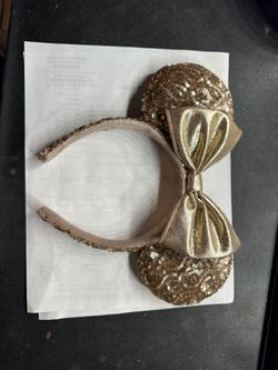 Rose gold Mickey Mouse ears