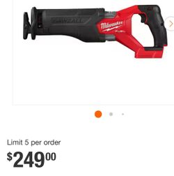 M18 FUEL GEN-2 18V Lithium-Ion Brushless Cordless SAWZALL Reciprocating Saw (Tool-Only