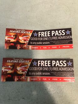 2 FREE rollerskating passes ($35 value) only $20=2x$10 sold as pair) must come to Huntington Beach