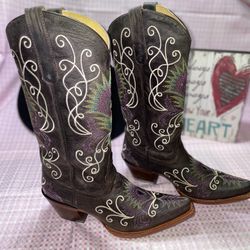 Tony Lama Women’s Cowboy Boot - Brown Size 8