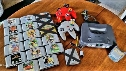 Nintendo 64 w/acc. And games