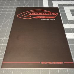 SAB Goblin 500 Printed Instruction Manual - New