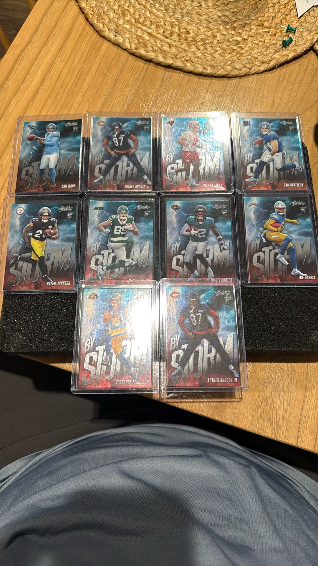 By The Storm Football Cards