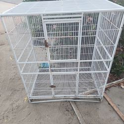 Is large double door bird cage