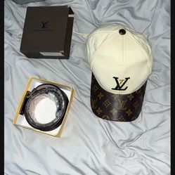 Luis vuitton Belt And Hat For Sale Or You Can But Them Separately 