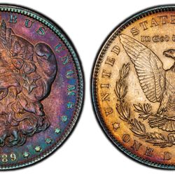 2 Morgan Silver Dollars Beautifully Toned Awesome Show Stoppers