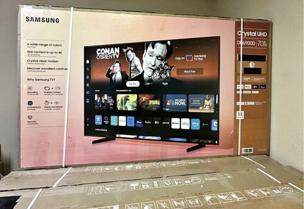 70” SAMSUNG CRYSTAL DU6900 4K SMART TV