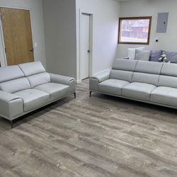 Delivery/Financing Available - Kimora Top Grain Leather Sofa Set