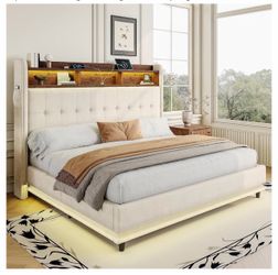 Bed frame + King mattress as new