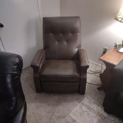 Vintage 1960s Leather Massage Recliner