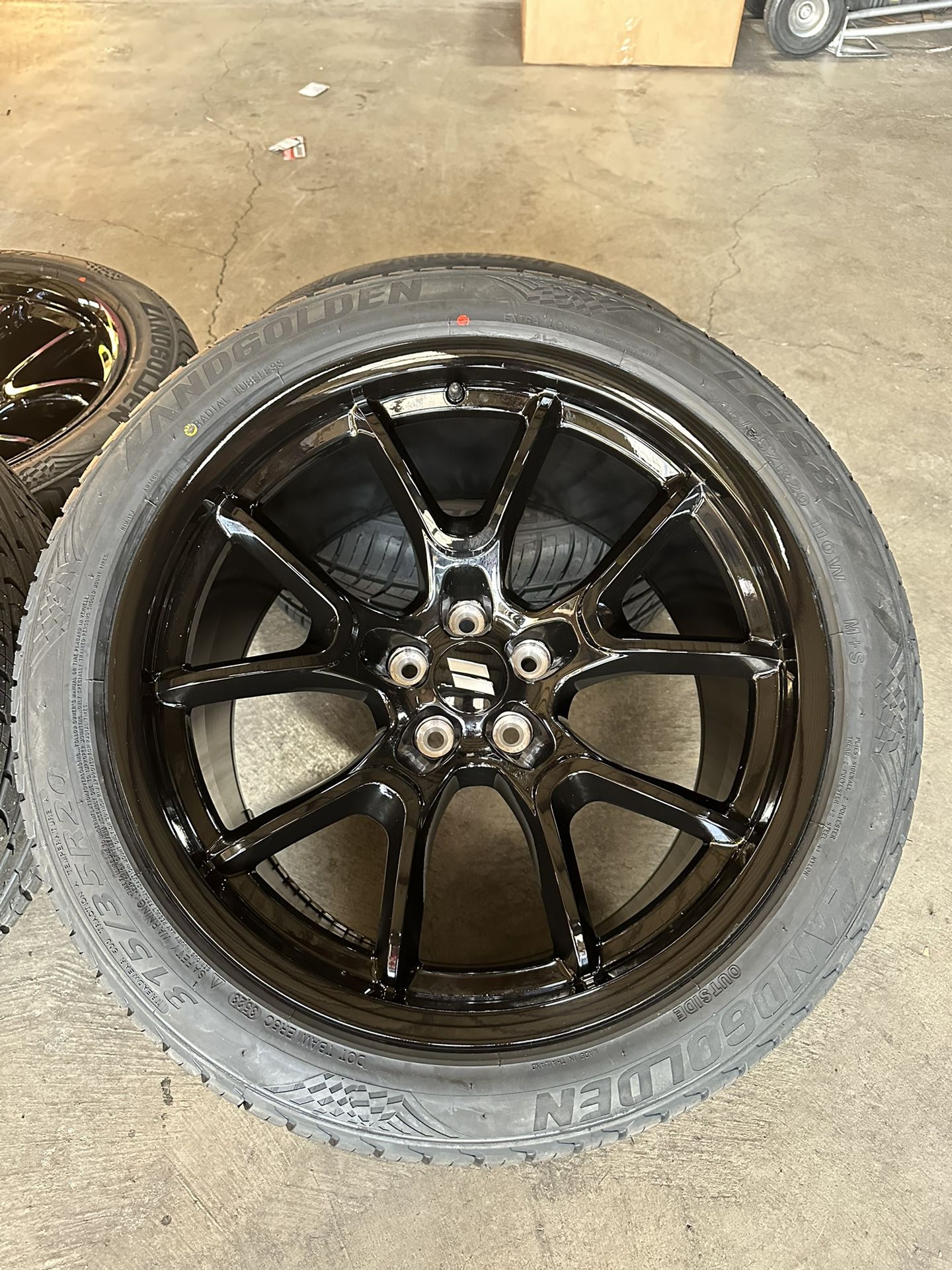 20” Dodge Hellcat Wheels Rims Staggered + Tires Gloss Black (4) Charger Challenger-We Finance