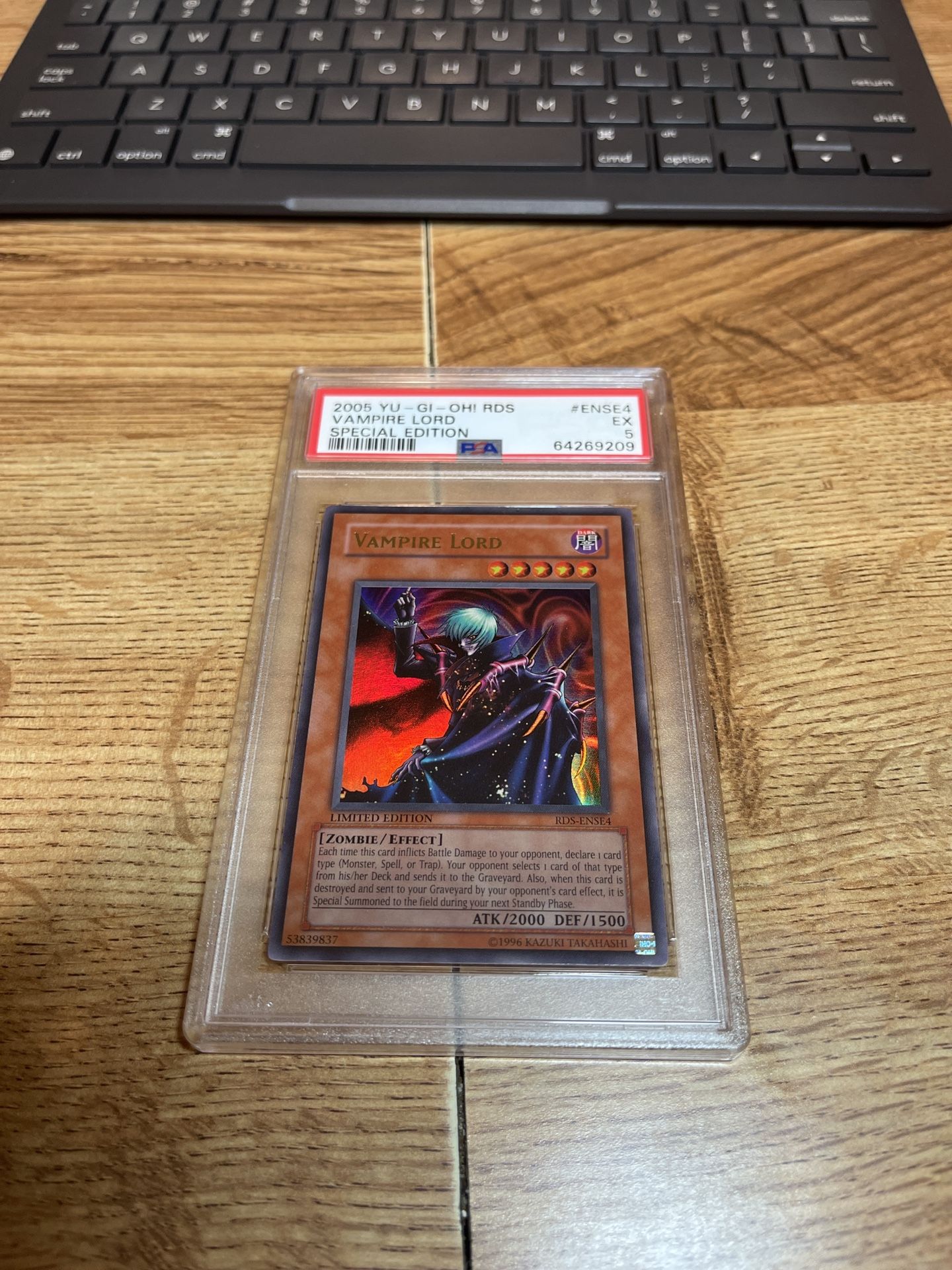 Yugioh Limited Edition Vampire Lord PSA 5