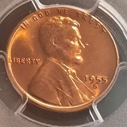 ☆1955 S. 1C  PENNY  PCGS MS 65 RD☆