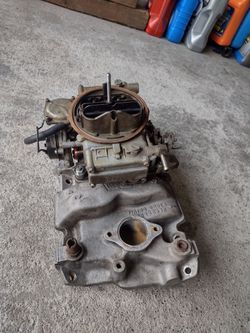 Holley 600 and Weiand Intake Manifold SBC