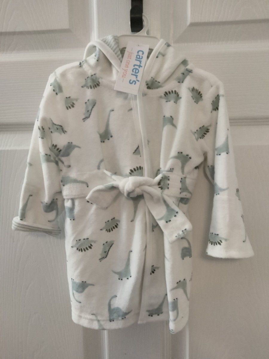 Carters Dinosaur Bath Robe 0-9 Months