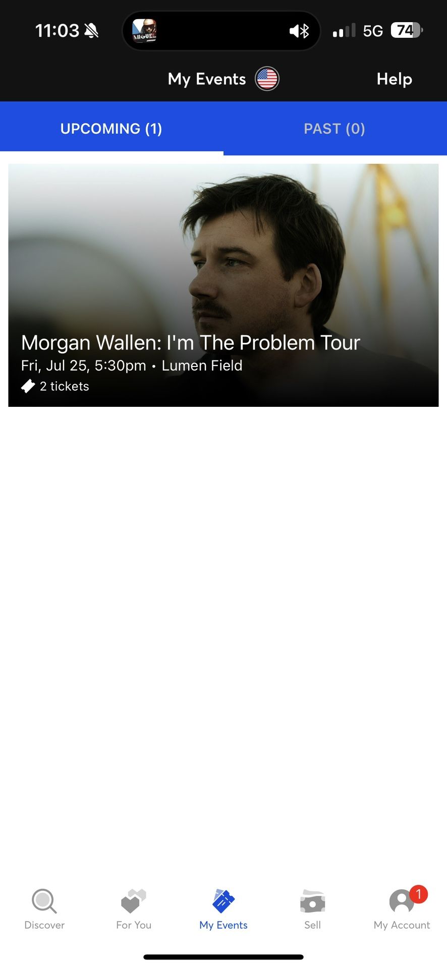 Two Morgan Wallen Tickets