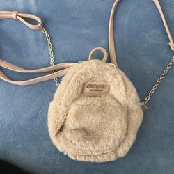GUESS Mini Furry Backpack | Like New | Worn Once