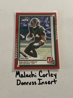 Malachi Corley Cleveland Browns WR Donruss Short Print Insert Card.
