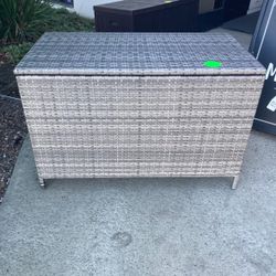 New 135 Gallon 45”x24”x29” Patio Outdoor Wicker Storage Box