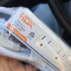 HDX 5ft 8-in-1 Power Strip With USB