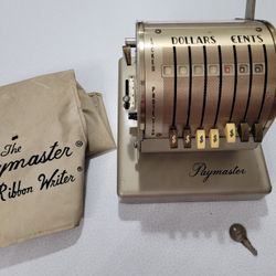 Vintage Paymaster Check Writer Series S550 With Key