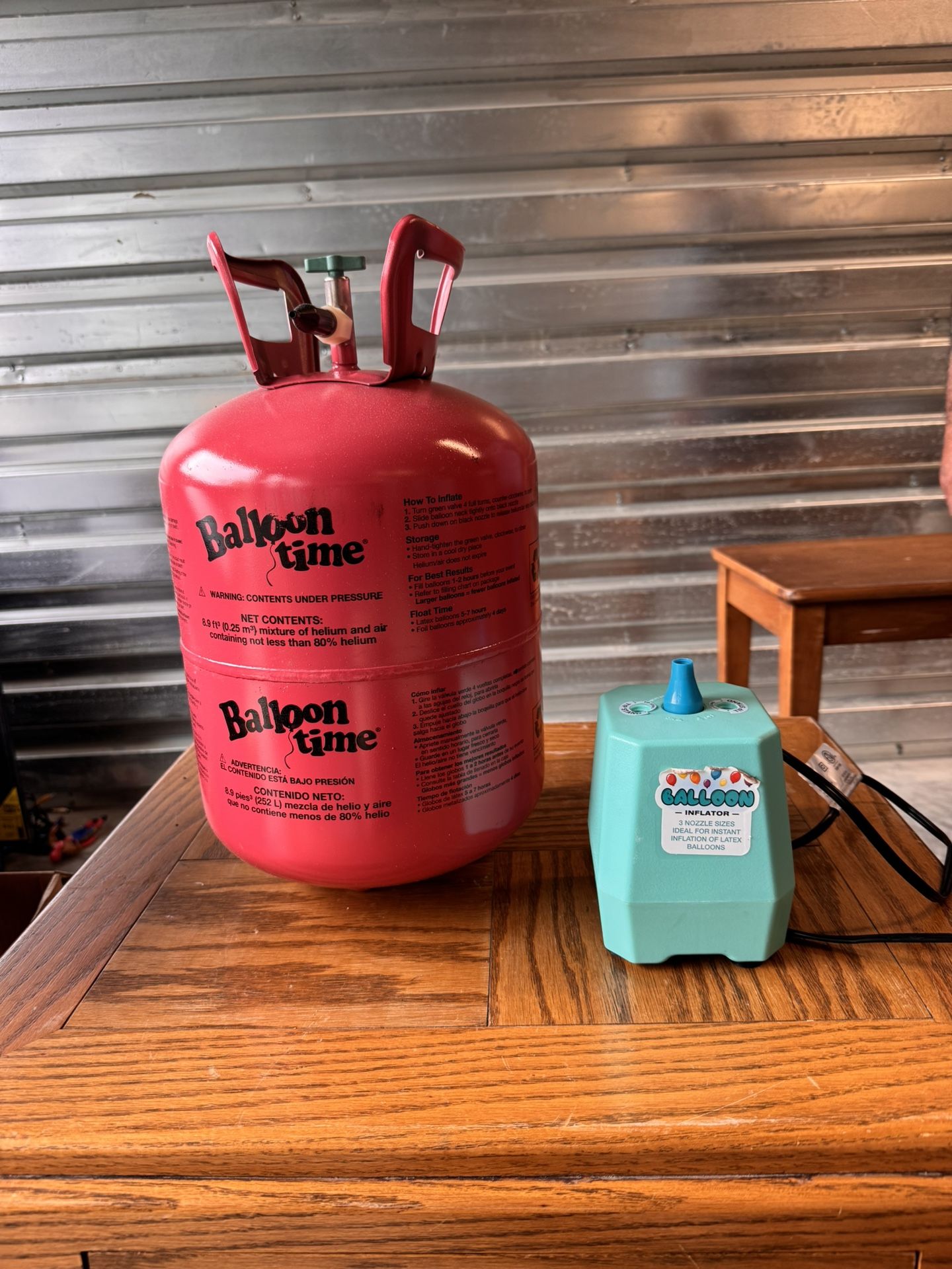 Helium Tank + Balloon Inflator