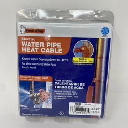 Frost King HC06 Electric 120V 3-7ft Water Pipe Heat Cable