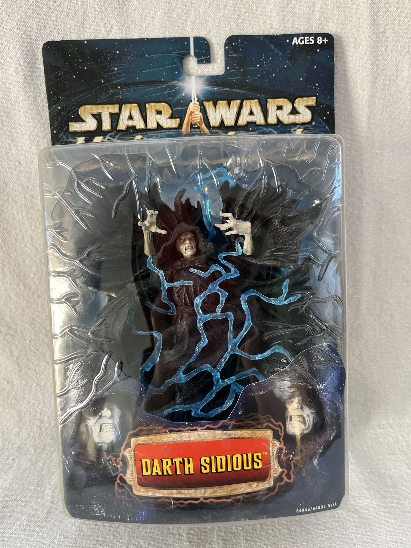 Star Wars Unleashed Action Figure Darth Sidious 2003 Hasbro Sith Dark Side