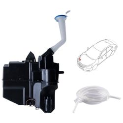 Eterpace Windshield Fluid Reservoir with sensor Compatible with NISSAN Maxima 2016-2018, Altima 2013-2018, Washer Fluid Reservoir Pump, Replace# 28910